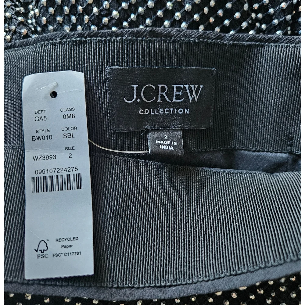 J.Crew Collection Side-Slit Rhinestone Skirt - Picture 14 of 15